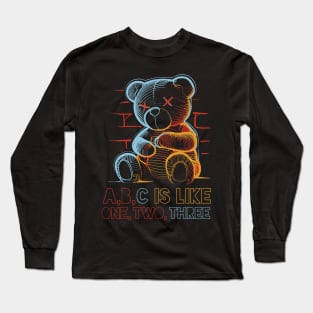 NEON TEDDY BEAR Long Sleeve T-Shirt